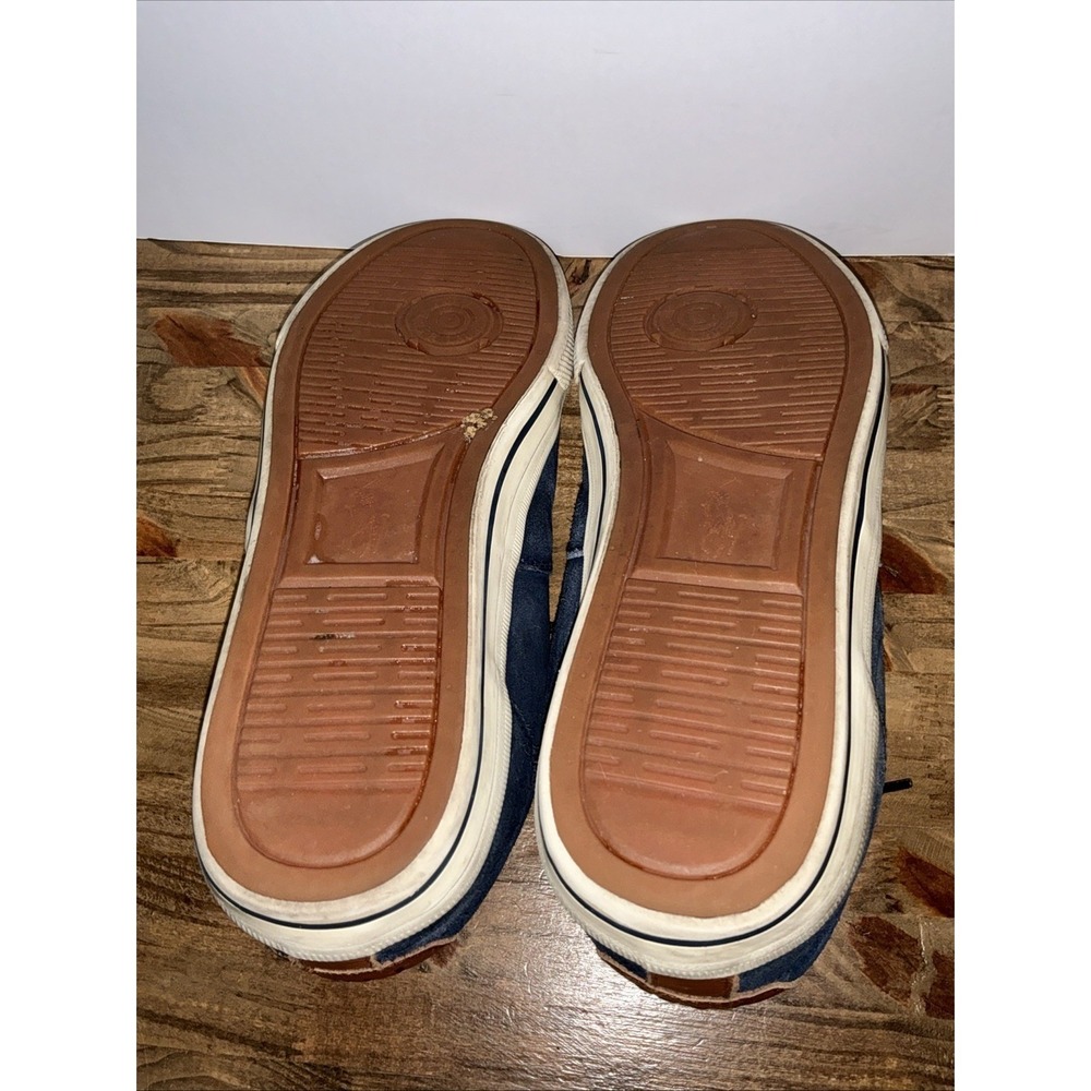 Polo Ralph Lauren Vaughn Navy Blue Suede Fashion Sneakers Men's Size 12D - Picture 8 of 10